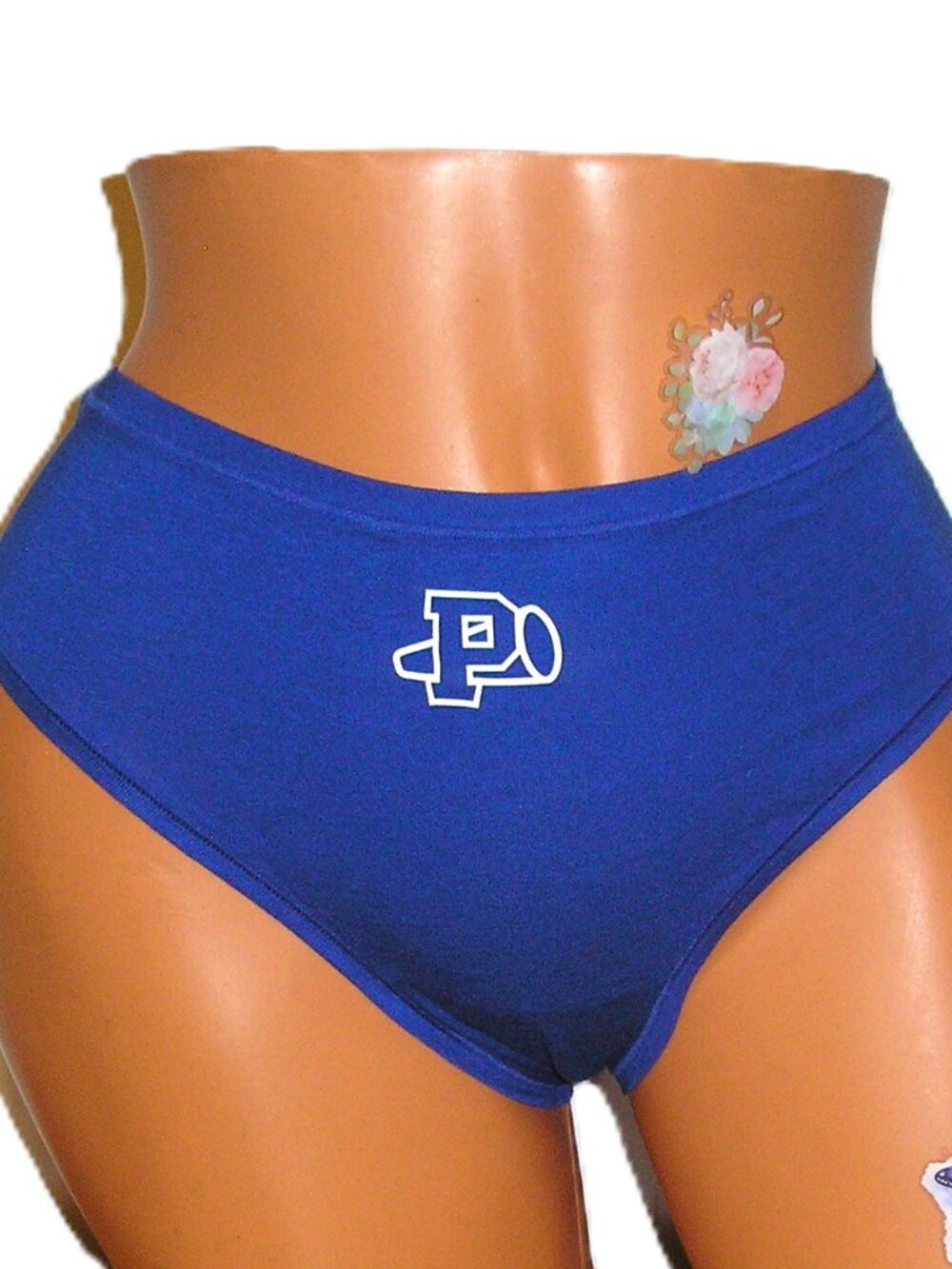 Victoria's Secret Pink - Football Cheer Blue Cheeky Panties Large NWOT